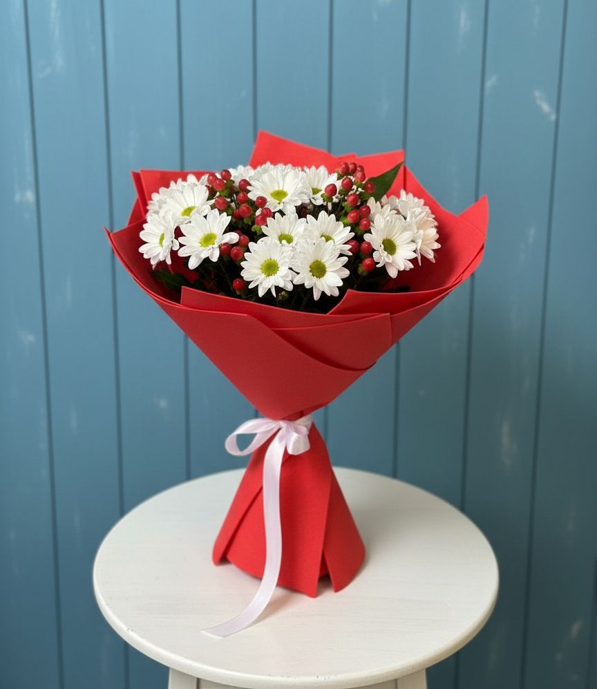 Букет цветов из: Хризантемы в Дорогино