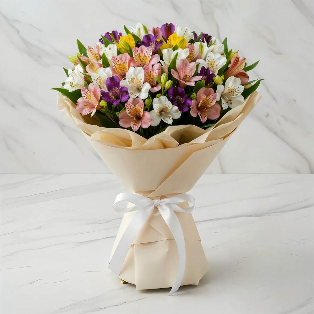 Букет цветов из: Альстромерии в Дорогино