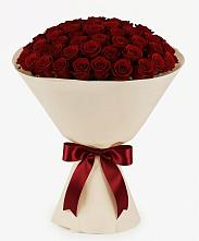 Букет 101 Бордовая роза Блэк Бакарра в Дорогино