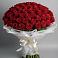 Букет 101 Красная роза Блэк Мэджик в Дорогино