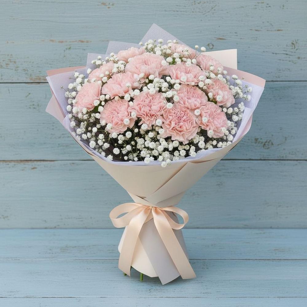 Букет цветов из: Гвоздики в Дорогино