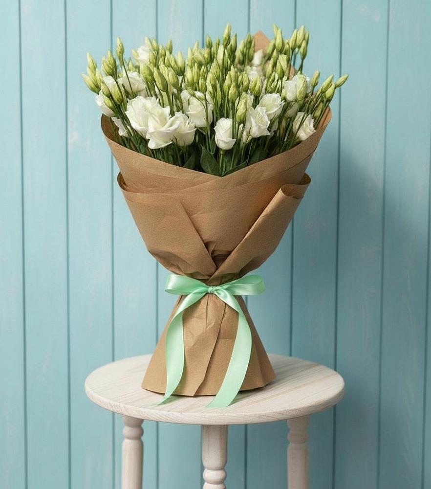 Букет цветов из: Лизиантусы в Дорогино