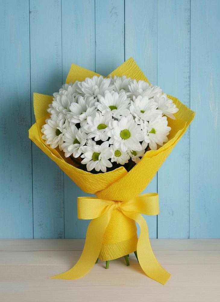 Букет цветов из: Хризантемы в Дорогино