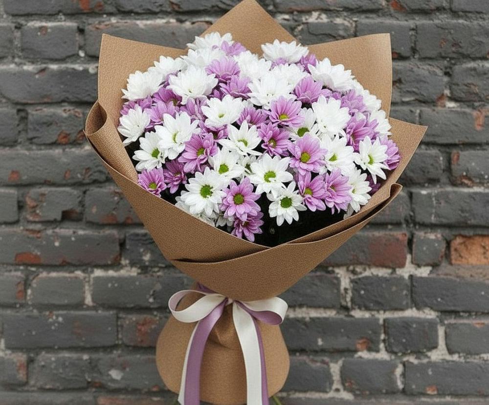 Букет цветов из: Хризантемы в Дорогино