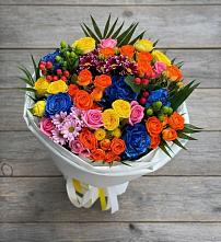 Букет цветов из:  Розы и Хризантемы #REPLACE_PRED# Дорогино