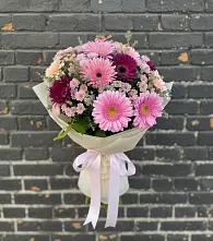 Букет цветов из:  Герберы и Хризантемы в Дорогино