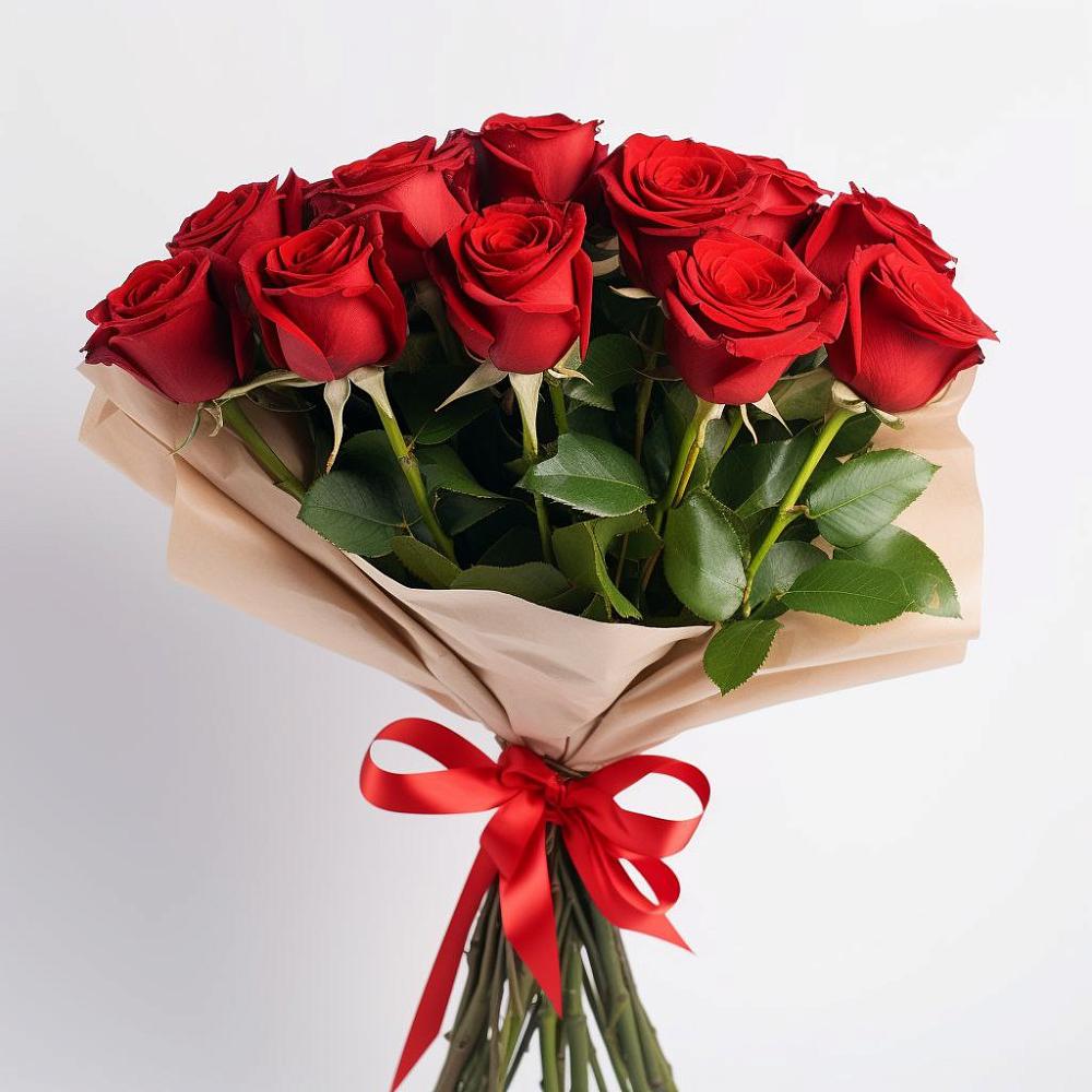 Букет 11 Красных роз Эдлесс Лав в Дорогино