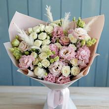 Букет цветов из:  Альстромерии и Розы в Дорогино